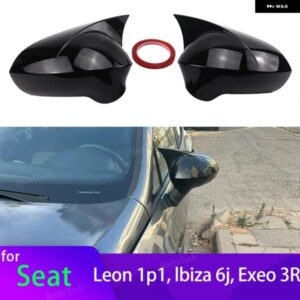 バックミラー カバー キャップ セアト レオン MK2 1P イビサ MK4 6J 2008-2017 ミラー ケースカバー