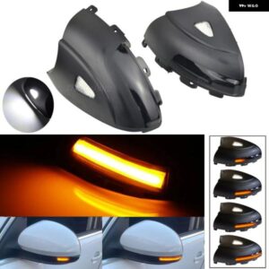 2X ダイナミック ウインカー LED ウィンカー ライト インジケーター サイドミラー 流れる水ランプ VW ティグアン MK1 2008-2016 シャラン 2012-2015