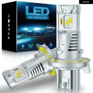 2個 9008 H13 車 LED ヘッドライト 電球 350000LM 500ワット CSP LED 電球 ファンレス CANBUS 9007 HB5 ハイビームとロービーム CANBUS フォグランプ