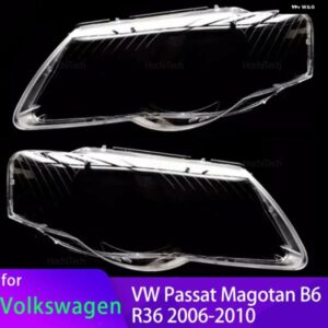 VW パサート MAGOTAN B6 R36 2006-2010 車クリア ハウジング フロント ヘッドライト レンズ ガラスランプカバー ランプシェード