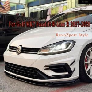 VW ゴルフ MK7 フェイスリフト R-LINE R ゴルフ MK7.5 R-LINE R REVOZPORT スタイル フロント バンパー エアロ カナード ウィング フロント バンパー