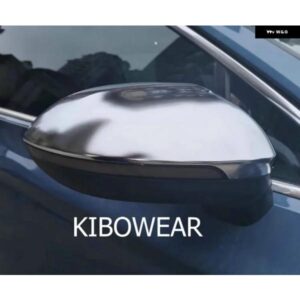 2個 マットクロームサイドミラー カバー VW パサート B8 バリアント ARTEON 2018-21 起毛キャップ 2015 2016 2017