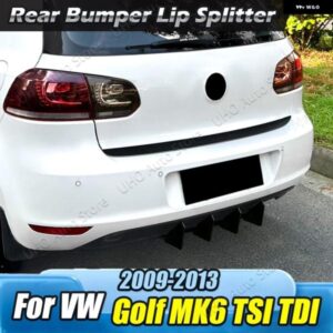 4 フィンリアバンパー ディフューザー スポイラー スプリッター ディフューザー フォルクスワージ ゴルフ 6 MK6 スタンダード TSI TDI 2009-13