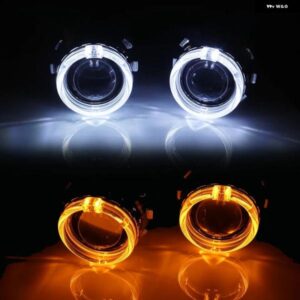 2.5インチ ミニバイ キセノン HID プロジェクター ヘッドライト レンズ RETROH4 H7 ヘッドランプ 9005 9006 W/ デイタイム ライト実行