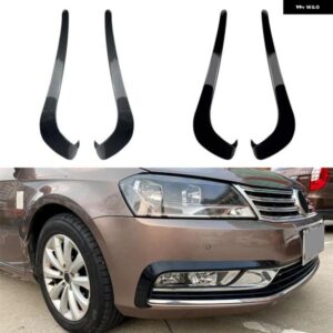 VW パサート B7 セダンバリアント 2011-2015 フロントバンパー サイド カナード フォグフロントライト フレーム カバー トリム レーシング ステッカー