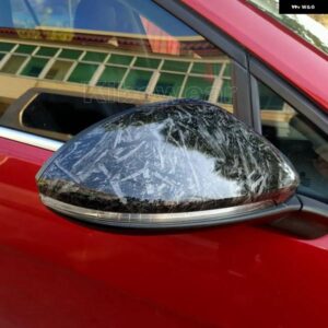 カーボンパターン サイド ウイング ミラー カバー VW ゴルフ 7 MK7 7.5 GTD R GTI GTE VII キャップ E-GOLF SPORTSVAN 2013 2018 2019