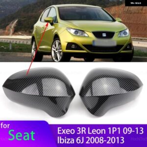サイドミラー キャップシート EXEO 3R レオン 1P1 2009-2013 LBIZA 6J 2008-2013 交換 スタイル カーボンミラー カバー