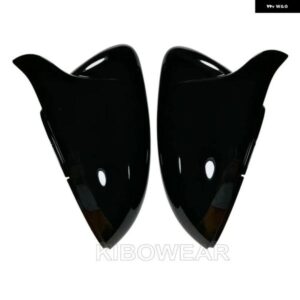 ブラックホーン形状サイド ウイング ミラー カバー VW ゴルフ 7 MK7 7.5 GTD R GTI GTE VII キャップ E-GOLF SPORTSVAN 2013 2018 2019 2020 交換用