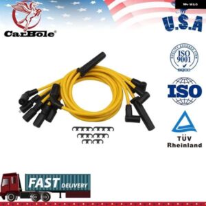 カーボレ 7ピース 8MM 高性能 スパークプラグ ワイヤーセットブレーザー S10 ジミーサバナエクスプレス V6 4.3L 1996-2007GMC