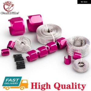 フレックスブレイド編組ラジエターヒーターホースラインワイヤーカバー スリーブレッドエンド