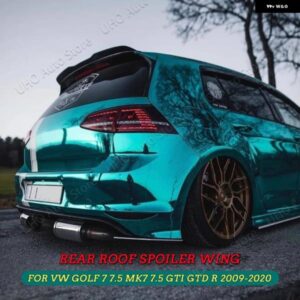 VW ゴルフ 7 7.5 VII MK7 MK7.5 GTI GTD R 2009-2020 マックストン デザイン スタイル リア ルーフ スポイラー ウィング ABS プラスチック グロス ブラック