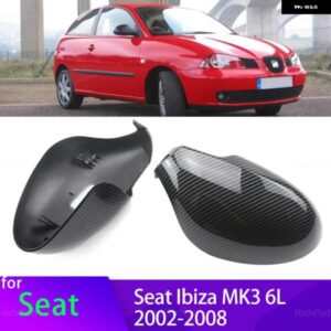 シートイビサ MK3 6L 2002-2008 カーボン リアビュードア ウイング サイドミラー カバー キャップシェルケースとツール