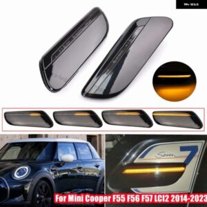 LED サイドマーカー ウィンカーライト ダイナミック ウインカー アンバー ランプ ミニ クーパー F55 F56 F57 LCI2 2014-18-2023