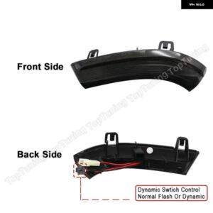 2個 ダイナミック LED サイドミラー ウインカーライト インジケータ ウィンカーランプ VW ゴルフ 5 6 GTI ジェッタ MK5 パサート B6 シャラン EOS ウサギ