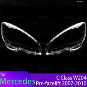 メルセデス Cクラス W204 C180 C200 C220 C250 C280 2007-2010 カーアクセサリー交換PC ライトシェル ヘッドライト ガラス