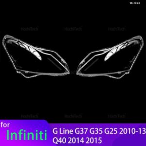 ヘッドライト カバー インフィニティ G ライン G37 G35 G25 2010-2013 Q40 2014 2015 ランプシェード ブライトシェル ヘッドランプ レンズ カバー