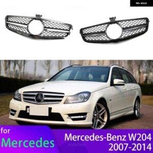 フロントフード グリル メルセデス W204 Cクラス セダン/サルーン C180 C200 C300 2007-2014 交換レーシングバンパー スタイリング