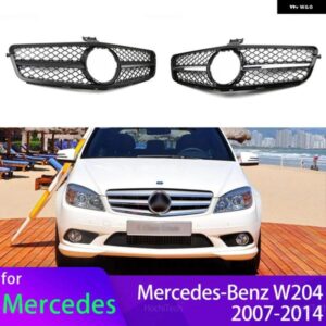 フロントバンパー グリル 黒 グリル ABS メルセデス W204 Cクラス セダン/サルーン C180 C200 C300 2007-2014 アクセサリー