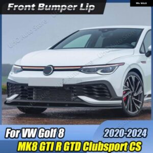 フロントバンパー リップスプリッター チューニング スポイラー スプリッターマクストン スタイル カナード リップ VW ゴルフ 8 MK8 GTI GTD クラブスポーツ