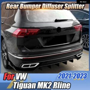 5 フィンリアバンパー ディフューザー リアサイドスプリッター スポイラー リップカバー フォルクスワージティグアン MK2 RLINE 2021-23