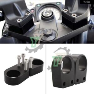 2個 ハンドルバー ライザー スペーサー キット 25MM KAWASAKI NINJA EX250 250R 300 300R 2008 2009-2019 ハンドルバー ライザー拡張 マウント クランプ