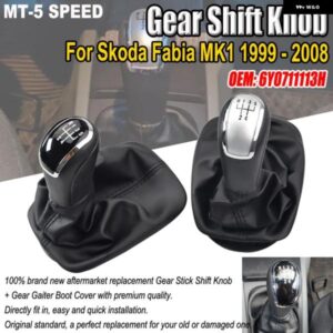 1個 5速 ギアスティック シフト ノブレバー ゲートル ブーツ カバー シュコダ ファビア MK1 6Y0711113H カーアクセサリー