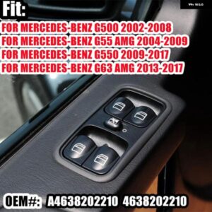 4638202210 適合 メルセデス Gクラス 2002-2010 電動パワーウィンドウレギュレータ スイッチ ボタン A4638202210 カーアクセサリー