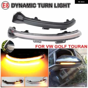 VW ゴルフ 7 MK7 7.5 スポーツバン トゥーラン L II 流水ウインカー サイドミラー 点滅 LED ダイナミック ウィンカー ライト