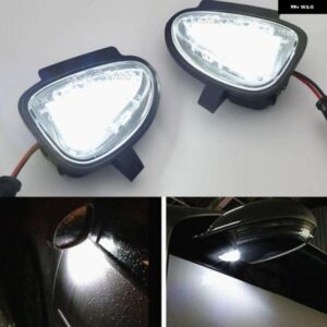 2個 ホワイト LED アンダーサイドミラー パドルライト CANBUS VW ゴルフ 6 MK6 GTI R 2008-2014 TOURAN 2011-2014