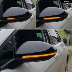 2個 MALCAYANG VW ゴルフ 7.5 MK7.5 GTI R GTD RLINE MK7 7 ダイナミック ウインカー LED ウィンカー ミラー 2013 2016 2017 ジェッタ 2019 2020