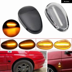 車 LED ダイナミック ウィンカー ライト 2個 アルファ ロメオ 145 146 タイプ 930 155 GTV スパイダー シーケンシャル ミラー インジケーター