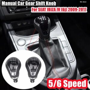 スタイリング 5/6スピード ギア シフト ノブレバー シフター ハンドボールシート IBIZA IV 6J 2009-17