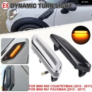 ダイナミック LED サイドマーカー ミニクーパー R60 R61 2010-2015-17 LED 流れる ウィンカーランプ ミニカントリーマン