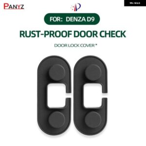 DENZA D9ドアリミッター ABS カバードアロックバックルカバー モデルシリコーンドアアレスターパッド アクセサリー