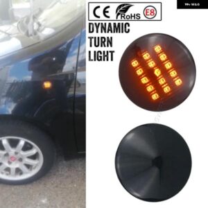 2個 フィアット プント 188 1999-2012 ドブロ 2001-2005 シーケンシャル点滅 LED ウインカーサイド マーカーライト ウインカー