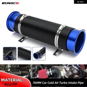 76MM 冷気ターボ吸気インレット パイプ フレキシブルダクト チューブ ホースコールドフィードダクト パイプ