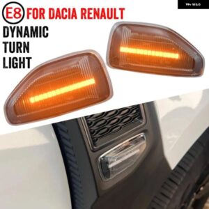 2019-21 ダチア ダスター II HM サンデロ II 2013-2021 ローガン II 2012-2022 LED ダイナミック ターン シグナル ライト サイド マーカー