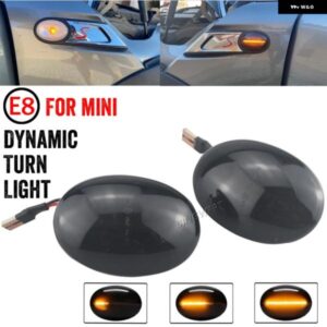 ダイナミックサイドマーカーミラー ランプ LED点滅 ウィンカーライト MINI COOPER R55 R56 R57 R58 R59 CL-R56-LSM-SM 2007-2013