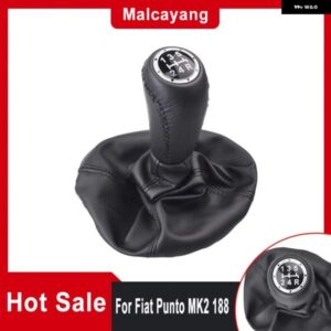 5速 ギア シフト ノブレバー シフター GAITOR ブーツ PU レザーフィアットプント MK2 188 カーアクセサリー