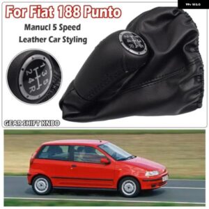 5スピード ギア シフト ノブ レバー シフター ゲイター ブーツ PU レザー フィアット 188 プント