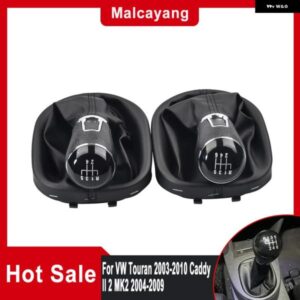 5/6スピード ギア シフト スティックノブ革 ブーツ VW トゥーラン 2003-2010 キャディー II 2 MK2 2004-2009 カーアクセサリー