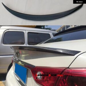 ブラックカーリアル トランク スポイラー ウィングリア スポイラー ウィングOE スタイル インフィニティQ50 Q50S 2014-2017