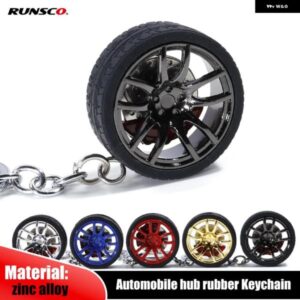 ホイールハブラバーキー ホルダー NOS/ターボキー ホルダー キーリングメタルアルミ ブレーキディスク キーフォブ付き