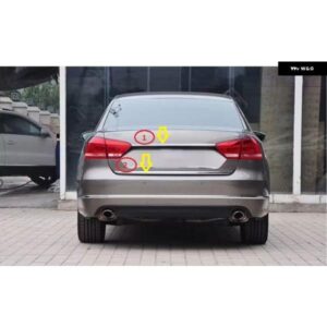 VW パサート B7 2011-2015 クロームリア トランク テールゲートバックドア蓋カバー ブーツ トリム エッジモールディングガーニッシュストリップ