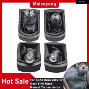 シートイビサ 2002-2010 5/6スピード シフター マニュアル カーパーツ ギア シフト ノブレバースティックペンハンドル ブーツ カバー GAITE
