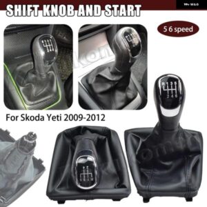 シュコダ イエティ 2009-13 ギア シフト ノブレバー シフター ゲートル ブーツ カバー ケース 5/6スピード スタイリング