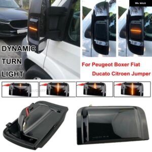 LED ウィンカーライト サイド ウイング バックミラー ダイナミックウインカー流れるインジケータ シトロエン ジャンパーリレー 2006-2019