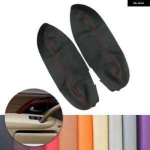 アキュラ RL 2005-12 スタイリング 2個 フロントドア アームレスト パネル マイクロファイバーレザーカバー 装飾