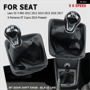 5/6スピード ギア シフト ノブレバー シフター GAITOR BOOT LEON III 3 MK3 2012-17 MT