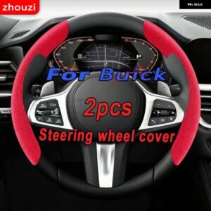 ステアリングホイール カバー 黒スエードレザービュイックエンビジョン GS GL6 GL8 アベニールリビエラ LESABRE ステアリングホイール カバー